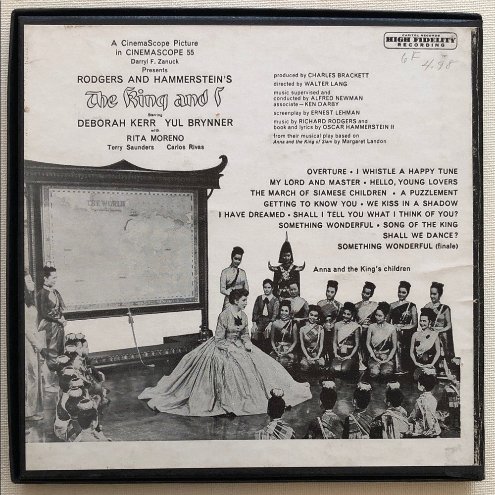 The King and I Soundtrack Vinyl Vinyl 45 4x Record Set '56 - Picture 2 of 16